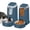 Navy Blue, variant on 2 Pack Cat Automatic Feeder and Water Dispenser with Stainless Steel Bowl
