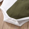 thumbnail image 4 of Patpat 2pcs Baby Letter Print Color Block Long-sleeve Romper and Hollow-out Trousers Set, 4 of 5