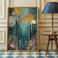 thumbnail image 2 of Gustav Klimt Wall Art, Gustav Klimt Poster, Gustav Klimt Inspired Magical Forest Art, Luxury Wall Art for Autumnal Home Decor & Coquette Room Styling, 2 of 7