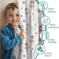 thumbnail image 3 of Blackout Kids Curtains,White Ballerina Swan Pattern Childrens Insulated Curtains Set Of 2,Bedroom Essentials,Toddler Room Decor 42"x54", 3 of 5