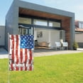 thumbnail image 6 of LHNFT 4th of July Decorations Welcome Garden Flags USA Flag Memorial Day Patriotic American Flags Independence Day Outside Eagle Yard Flag Party Home Decor 12x18 Inch, 6 of 6