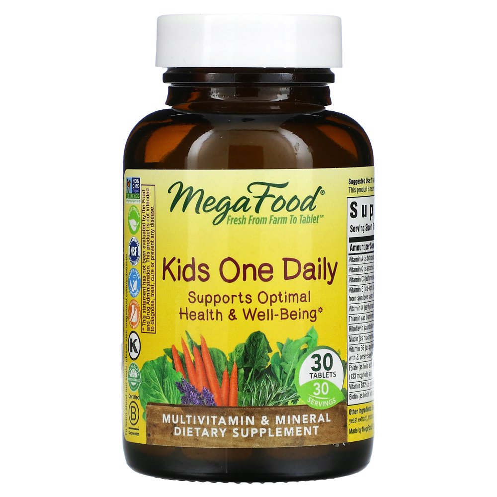 MegaFood, Kids One Daily, Daily Multivitamin and Mineral Dietary