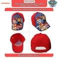 thumbnail image 4 of Nickelodeon Boys' Paw Patrol Baseball Cap - 2 Pack Chase, Marshall, Rubble Curved Brim Strap Back Hat (2T-7), 4 of 8