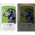 thumbnail image 2 of Caroline's Treasures LH9186CNL Flat Coated Retriever St. Patrick's Day Shamrock Portrait Ceramic Night Light, 6x4x3",, 2 of 2