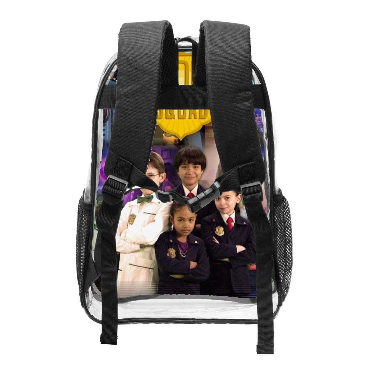 Odd Squad Pattern Transparent Backpack Lightweight And fashionable Showcasing Personality And Leading The Trend