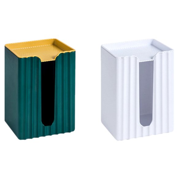 Miangastore Paper Organizer Storage White Ps Material 2Pcs 11.8X3.7X6.7In