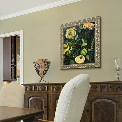 Tori Home 'Roses and Beetle' by Vincent Van Gogh Framed Oil Painting Print on Canvas