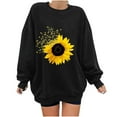 thumbnail image 2 of QUINDOS Women Hoodie Plus Size Women's Sweatshirts Casual Long Sleeve Crew Neck Graphic Pullover Tops, 2 of 3