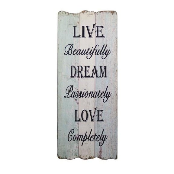 Jeco HD-WA067 Live Dream Love Plaque
