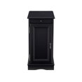 thumbnail image 3 of Linon Bartow Table d'Appoint de Rangement Multifonction Station de Recharge en Bois Noir, 3 of 18