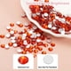thumbnail image 5 of Uxcell Piedras de strass redondas de fondo plano, gemas de cristal de vidrio, diamantes para manualidades, decoración de ropa y arte de uñas, color naranja, 5 of 7
