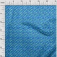 thumbnail image 2 of oneOone Polyester Lycra Turquoise Blue Fabric Batik Diy Clothing Quilting Fabric Print Fabric By Yard 56 Inch Wide, 2 of 4