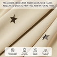 thumbnail image 3 of Cortinas XiDi con 2 paneles, color beige, forma de estrella hueca, 132 x 160 cm, 3 of 8