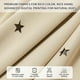 thumbnail image 5 of Cortina XiDi, color beige, doble capa, transparente y opaca, diseño de estrella, 5 of 8