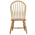thumbnail image 2 of Sunset Trading Oak Selections 18" Wood Windsor Dining Chair in Oak (Set of 2), 2 of 3