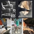 thumbnail image 4 of unique Firewood Log Splitter, 3pcs Drill Bit Removable Cones Kindling Wood Splitting Bits Heavy Duty Elect, 4 of 5