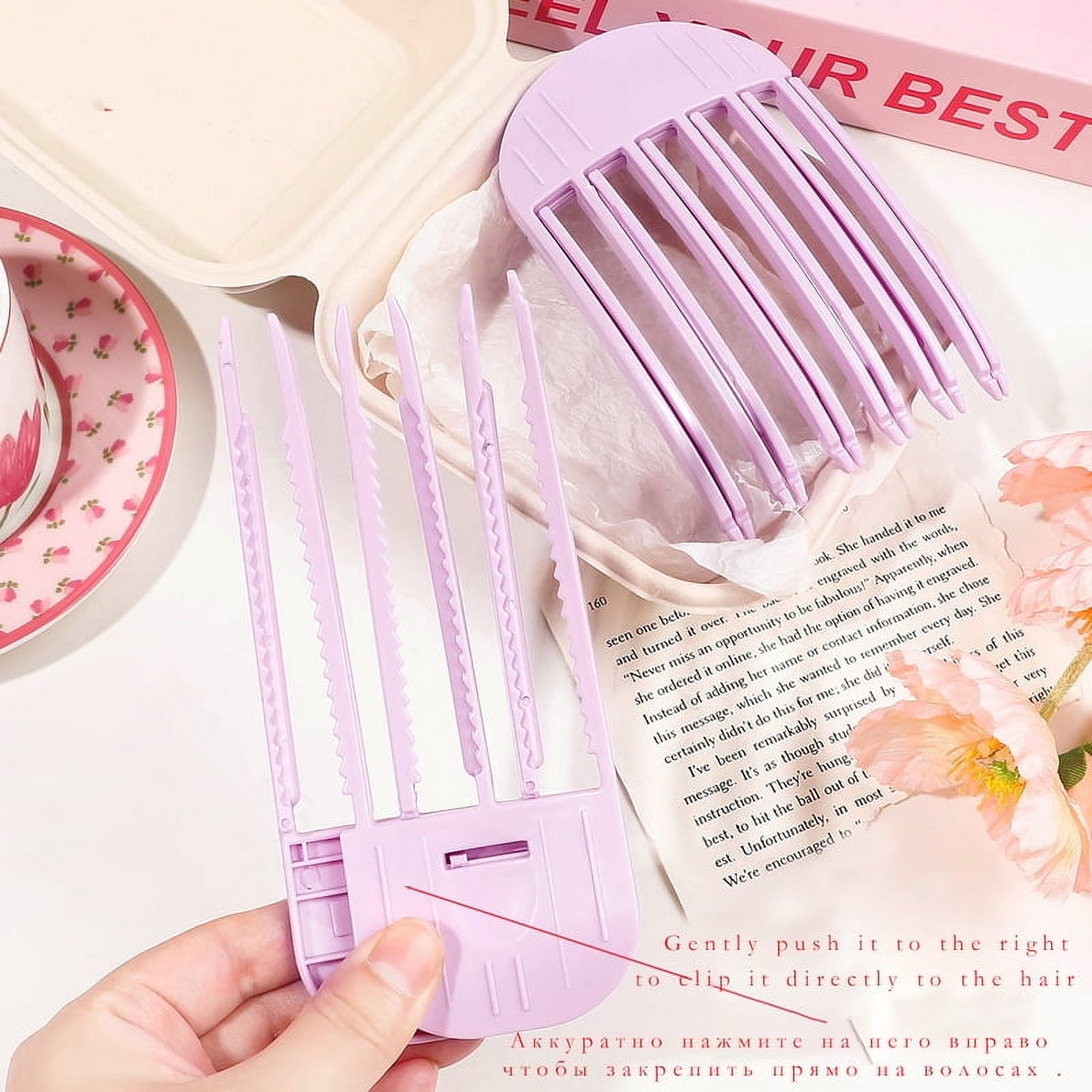 Fluffy Hairpin Curling Bangs Clips Hair Roots Volumizing Hair Clips Women Curling Fixed Shape Clips Fashion Volume Hair Roller