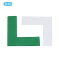 thumbnail image 3 of Uxcell 5s Location Marking Corner 4x4x1.2" 20 Pack L Shaped Floor Marker for Table, Desk, Floor, Green, 3 of 5