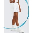 thumbnail image 5 of CRZ YOGA Girls Feathery-Fit Soft Athletic Pleated Skirts Tennis School Casual Skorts with Pockets Liner Kids Teen, 5 of 6