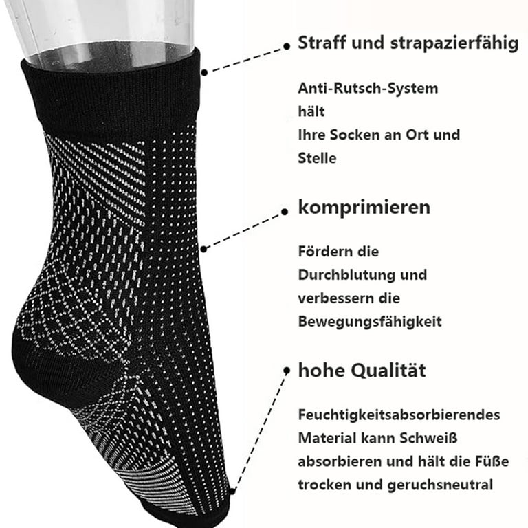 4 Pairs Compression Socks, Neuropathic Nano Socks, Compression Socks, Foot Compression Ankle Support, Orthopedic Socks for Men and Women (S/M) 4 Pairs Compression Socks, Neuropathic Nano Socks, Compression Socks, Foot Compression Ankle Support, Orthopedic Socks for Men and Women (S/M)