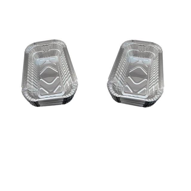 Bandejas De Goteo De Parrilla De Papel De Aluminio De 40 Piezas Para Parrillas Weber De 700ml 20x13x5cm kusrkot Bandeja de goteo de grasa de papel de aluminio