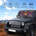 thumbnail image 6 of Disketp Windshield Sun Shade, Car Sun Shade For Front Window Cinco De Mayo Floral Sunshades Sun Visor Protector Blocks Uv Rays Foldable, 6 of 9