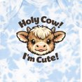 thumbnail image 4 of Inktastic Holy Cow I'm Cute Boys or Girls Baby Bodysuit, 4 of 5