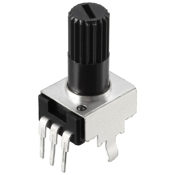 Uxcell Potentiometer 500K Ohm Variable Resistors Single Turn Rotary Carbon Film 5pack