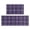 Purple and Black Checkered Pattern, variant on Yellow and Black Checkered Pattern Anti Fatigue Kitchen Rugs Set Of 2, Non Slip Washable Decorative Floor Mats for Kitchen Sink Laundry, 17"x30" and 17"x47"