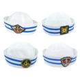 thumbnail image 4 of WINDLAND Sailors Ship Boat Captain White Military Hat Adult Kids Navy Marine Cosplay Cap, 4 of 18