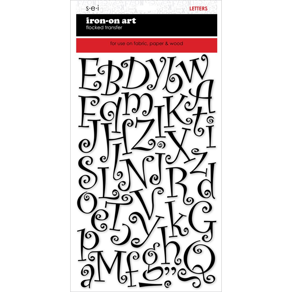 Letter Transfers, 11/2", 2 Sheets/Pkg