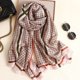 thumbnail image 1 of Bufanda de seda de diseño de lujo para mujer, chal estampado de playa, Foulard liso a la moda, Hijab femenino, 2023 qiuyongming unisex, 1 of 2