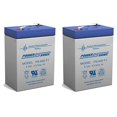 thumbnail image 1 of Power Sonic PS-640 6V 4.5AH SLA BATTERY F1 FAST ON TAB TERMINALS - 2 Pack, 1 of 4