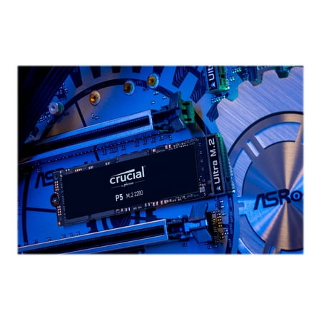 Crucial - P5 1TB 3D NAND PCIe Gen 3 x4 NVMe Internal Solid State Drive M.2