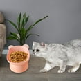 thumbnail image 5 of Raised Cat Bowl Neck Protector Practical Stable Cute Elevated Water Bowl Cats Raised Feeder Cat Feeding Bowls Elevated Tilted for Dogs Puppy Pink, 5 of 10