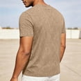 thumbnail image 6 of Aofany Summer T Shirt Men Solid Color Short Sleeve T-Shirts Casual V-Neck Big and Tall Mens Pullover Shirts, 6 of 6