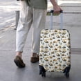 thumbnail image 3 of Cartoon Construction Vehicles Trees White Pattern Luggage Cover Fashion Suitcase Cover Baggage Covers Fit 25-28 Inch Luggage (Go Travel), 3 of 5