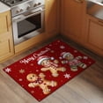 thumbnail image 2 of Gingerbread Red Entryway Rug 2'x3'&nbsp; Non Slip Front Door Mats, Christmas Winter Snowflake Entrance Rugs Indoor Outdoor Carpet, Washable Floor Mats Small Area Rug for Bedroom Kitchen, 2 of 8