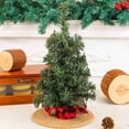 thumbnail image 2 of yulier Artificial Mini Christmas Tree, Tabletop Christmas Tree with Cloth Bag Base, Small Pine Tree Christmas Decorations for Indoor Office Home Desktop Decor, 2 of 7