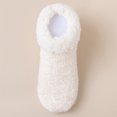 thumbnail image 2 of ZCNKMX Ladies' Plush Thickened Floor Socks, Lamb Wool Blend with Warm Home Foot Socks Design, Cozy and Soft like Slipper Socks for Indoor Wear, Beige, 2 of 3