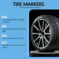 thumbnail image 2 of Homonth White tire paint pen, car tire paint pen, non-fading, creative DIY oil-based pen for painting, 2 of 7