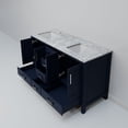 thumbnail image 6 of Jacques 60 in. W x 22 in. D Navy Blue Double Bath Vanity and Carrara Marble Top, 6 of 9