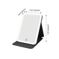 thumbnail image 6 of Impressions Touch Tablet Mini Tri Tone LED Makeup Mirror, Lighted Cosmetics Vanity Mirrors (Black), 6 of 10
