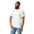 thumbnail image 4 of Gildan Men's Softstyle Lightweight Cotton T-Shirt, Modern Classic Fit Crewneck Tee, White, S, 4 of 5