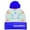 Blue, variant on The Noodley LED Beanie with Pompom Flashing Light Up Hat Toy for Girls Christmas Gifts (Purple, One Size)
