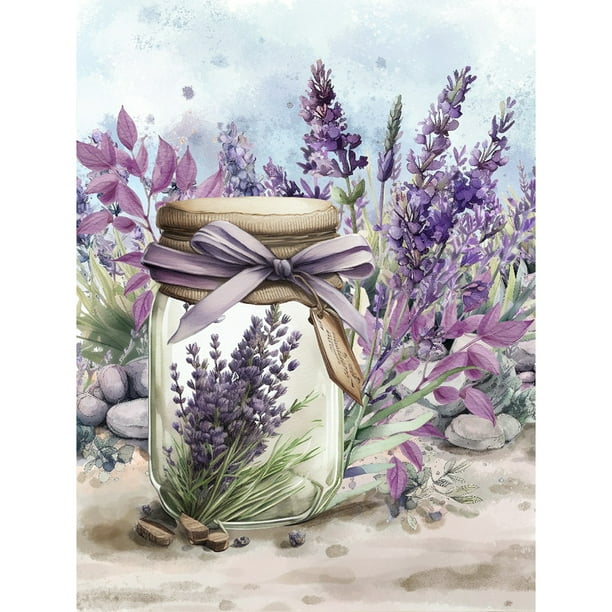 Kit de pintura Diamante 5D Cgtredaw Ronda Completa Lavanda
