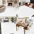 thumbnail image 6 of White Solid 6x9 Rug for Dining Room Table and Chair Setup, Color Low Pile Washable Non Slip Rectangle Area Rug, 6 of 9