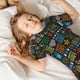 thumbnail image 5 of Balery Happy Father Day Conjunto de Pijama Infantil de Manga Corta con Estampado – Ropa de Dormir de Algodón Suave-Medium, 5 of 6