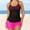 Hot Pink, variant on Tuosodrolic Women's Tankini Bathing Suits Tummy Control Swimsuits Hallow Out Swimwear Swim Tank Tops and High Waisted Shorts Beach Wear Traje de Baño para Mujer Bañadores Cruise Wear