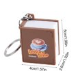 thumbnail image 3 of Llavero plegable con forma de libro de café. Llavero 3D con forma de libro | Llavero 3D | Llavero plegable con forma de libro de café. Llavero tridimensional 3D con forma de libro. Llavero 3D., 3 of 8